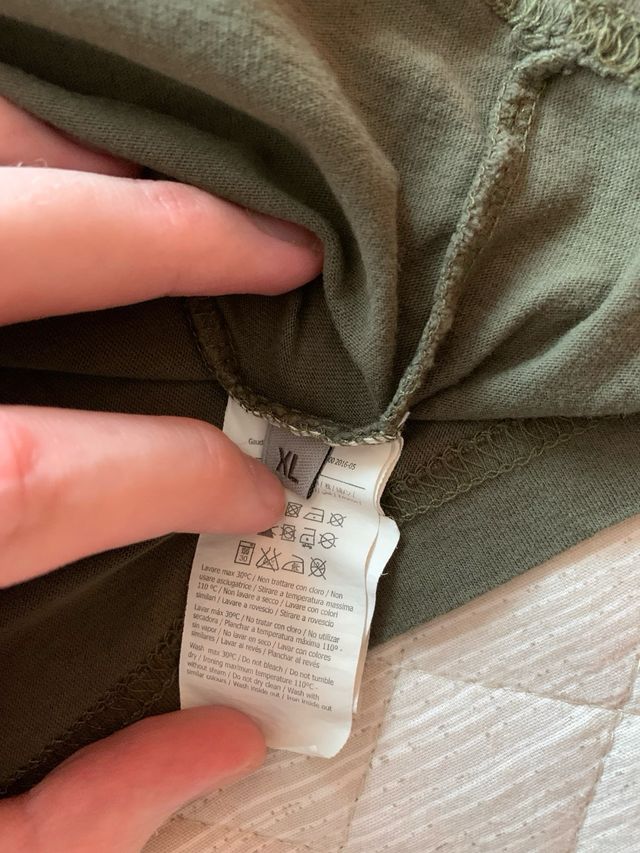 T-Shirt Gaudì maniche lunghe verde taglia XL uomo