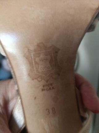 SANDALIAS PIEL N38 LEOPARDO DORADAS