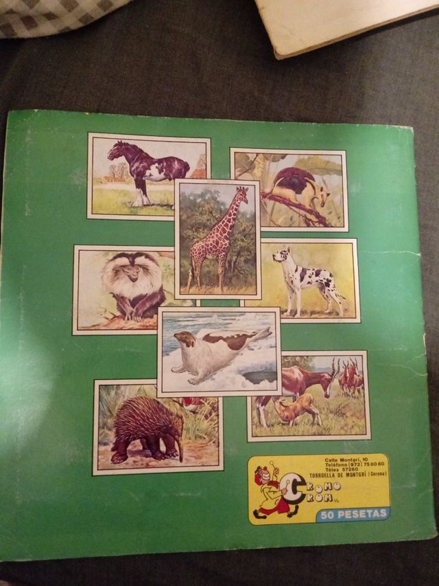 ALBUM MAMIFEROS PANINI COMPLETO