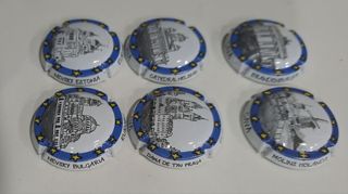 6 placas cava - monumentos Europa