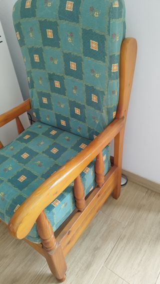 2 sillones madera 