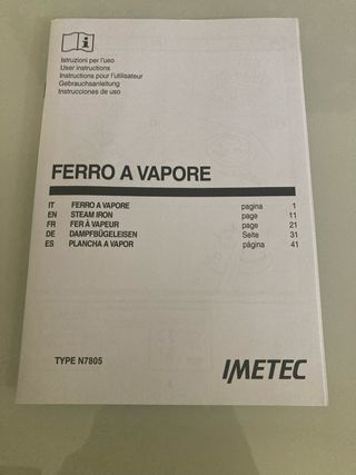 Ferro da stiro IMETEC ONDA