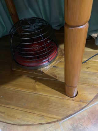 Mesa camilla pino macizo 110 cm brasero falda tare