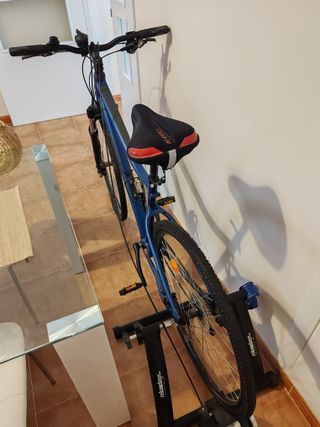 BICICLETA DE MONTAÑA Y RODILLO DE ENTRENO