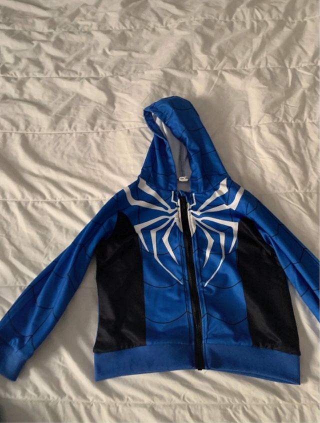 Tuta spiderman blu 