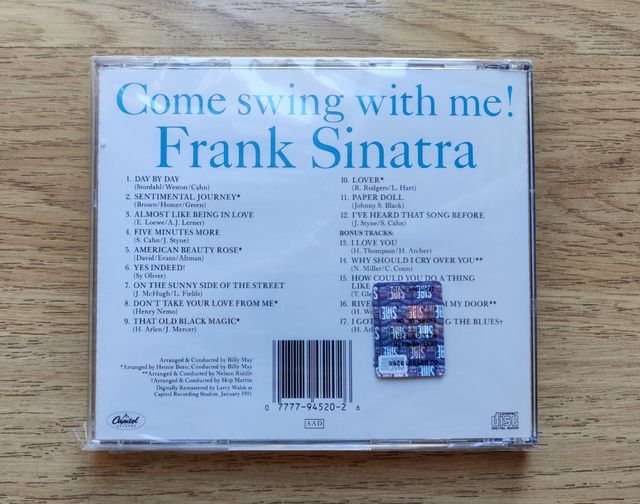 CD FRANK SINATRA COME SWING WITH ME!