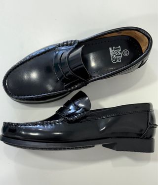 Mocasines de piel negros