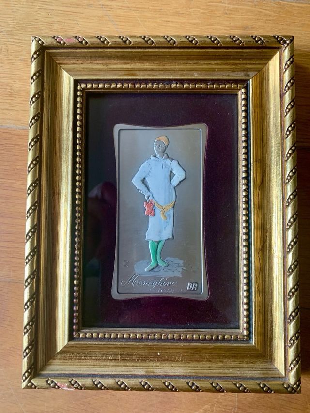 Quadretto in lamina d’argento vintage