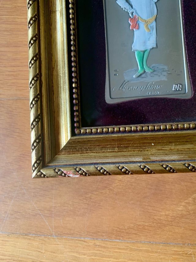 Quadretto in lamina d’argento vintage