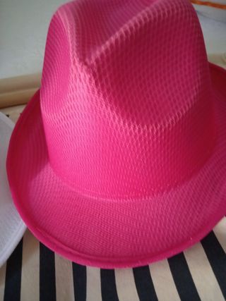 set Cappelli Rosa e bianco 