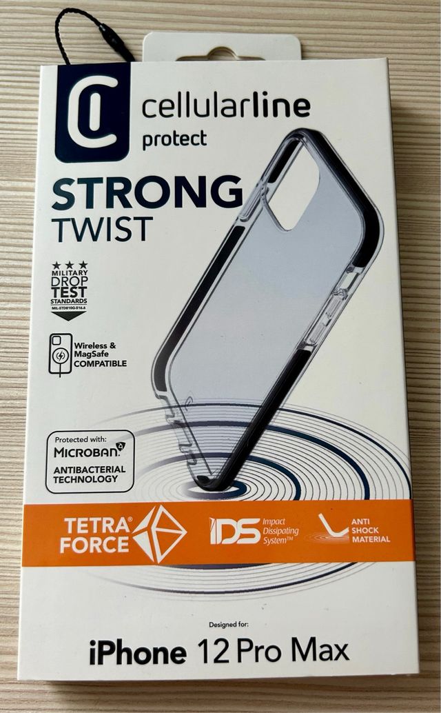 Cover iphone 12 pro max semirigida cellularline