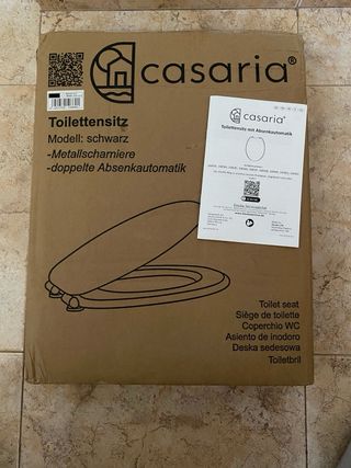 Tapa de wc negra