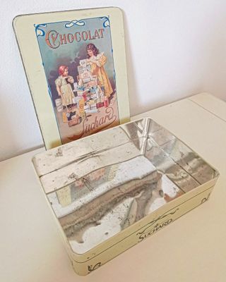 Scatola in metallo vintage Suchard