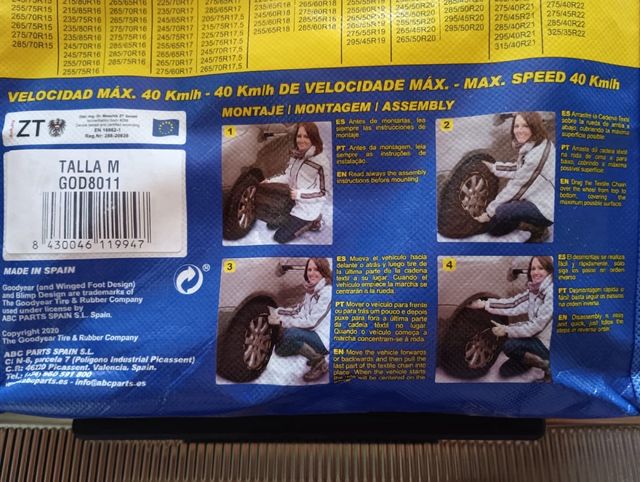 Cadenas de nieve textiles