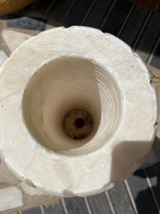 Lampara de alabastro