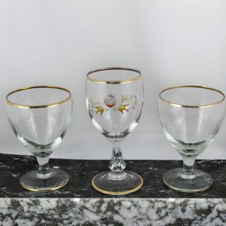 Caliz de Cristal Vinajeras JHS Iglesia Copas 1970