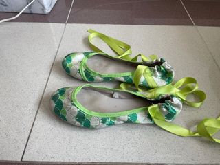 Manoletinas verdes lazada