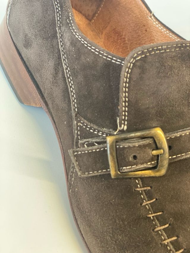 Scarpe eleganti uomo camoscio/cuoio