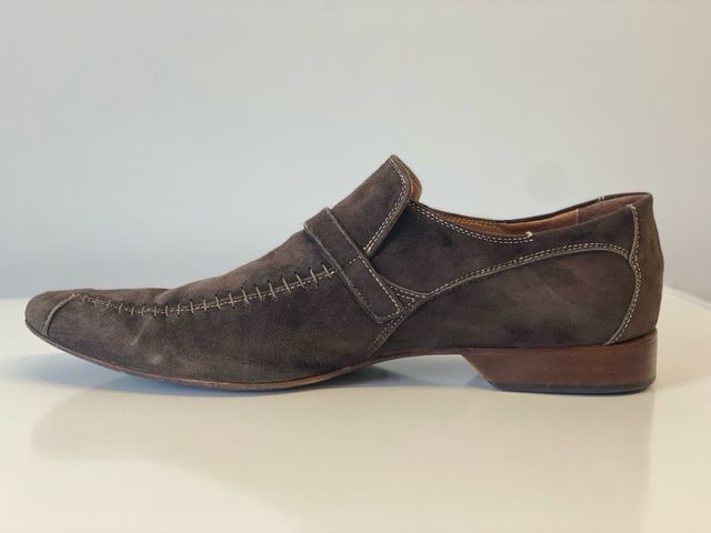 Scarpe eleganti uomo camoscio/cuoio