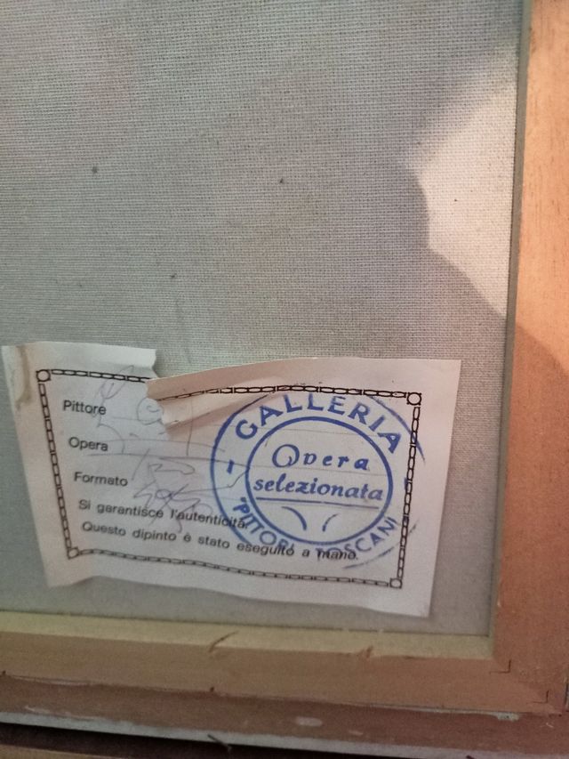 Quadro pittura olio floreale