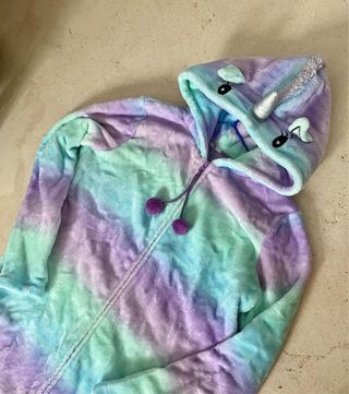 Mono/disfraz/pijama unicornio borreguito