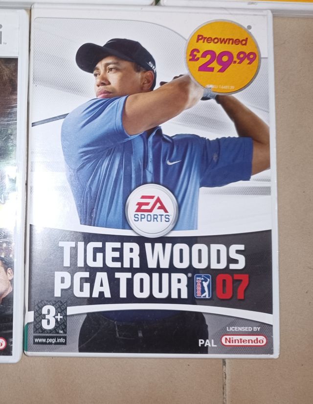Wii gioco game Tiger woods tour 07