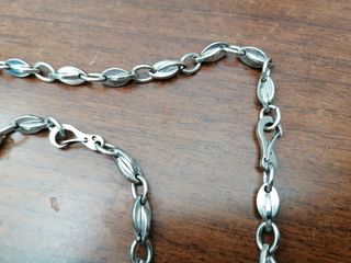 Collana e bracciale uomo in acciaio moby