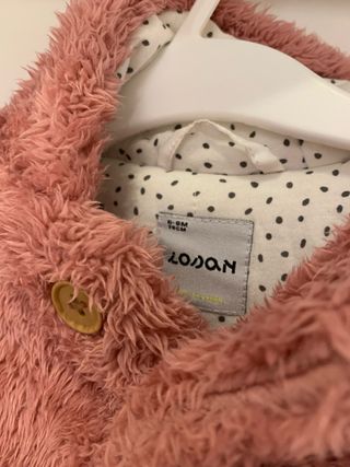 Abrigo estilo visón de la marca Losan 6-9m