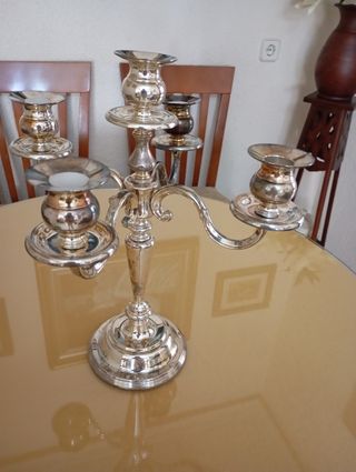 Candelabros de alpaca