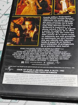 VHS Shakespeare un love, 1998
