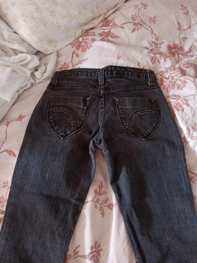 Vaqueros negros ajustados talla 36/26