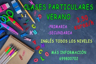 CLASES PARTICULARES DE VERANO