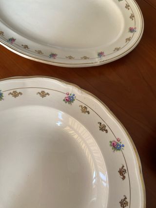 VAJILLA PORCELANA ANTIGUA SAN CLAUDIO OVIEDO