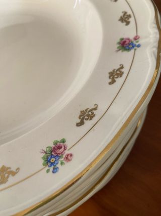 VAJILLA PORCELANA ANTIGUA SAN CLAUDIO OVIEDO