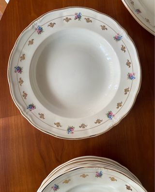 VAJILLA PORCELANA ANTIGUA SAN CLAUDIO OVIEDO