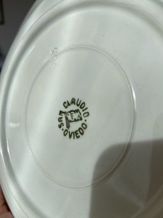 VAJILLA PORCELANA ANTIGUA SAN CLAUDIO OVIEDO