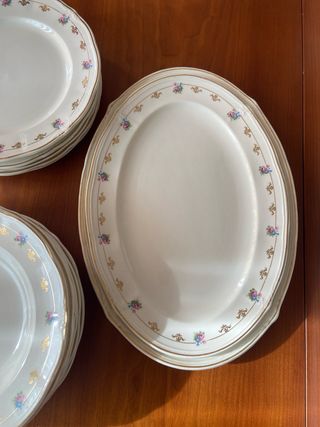 VAJILLA PORCELANA ANTIGUA SAN CLAUDIO OVIEDO