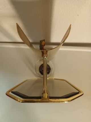 Lámpara pared cristal dorada