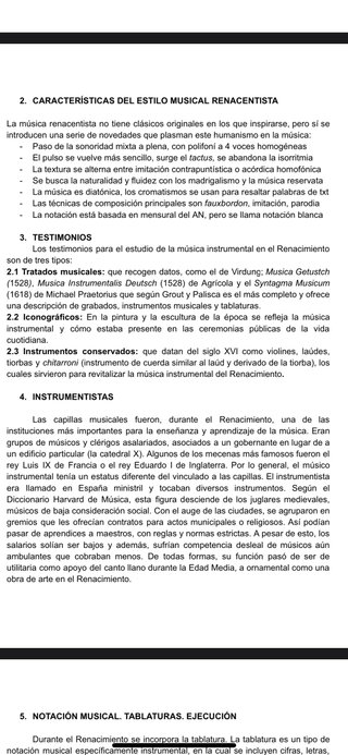 TEMARIO SECUNDARIA MÚSICA OPOSICIONES 23-24