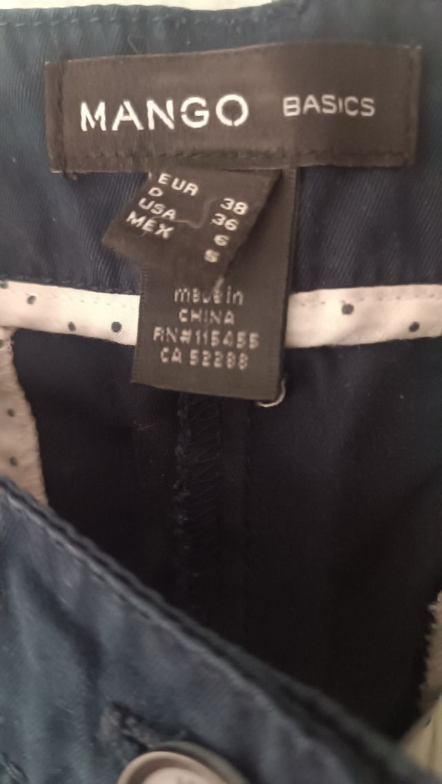 Pantalón recto Mango