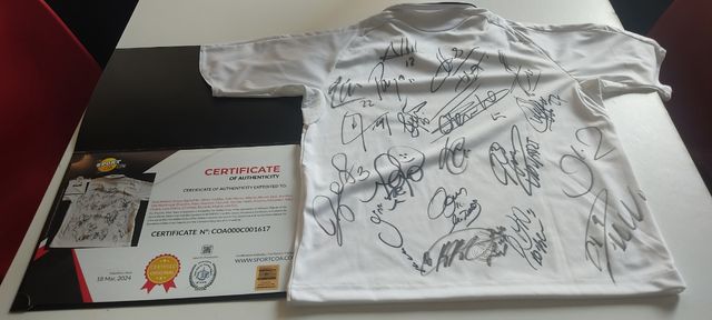 T-shirt firmata certificata Real Madrid 2012/13