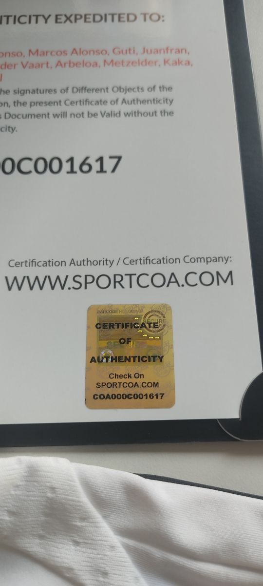 T-shirt firmata certificata Real Madrid 2012/13