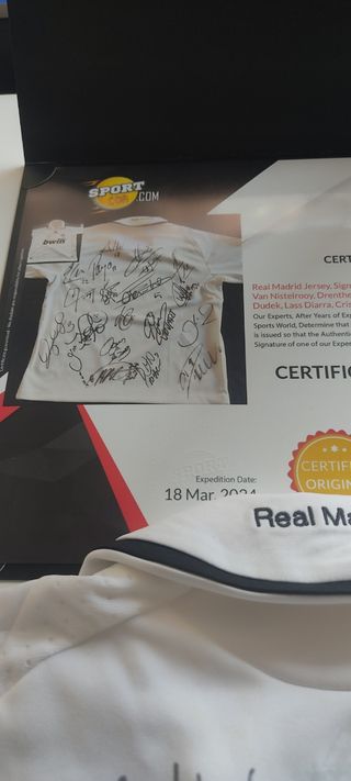 T-shirt firmata certificata Real Madrid 2012/13