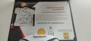 T-shirt firmata certificata Real Madrid 2012/13