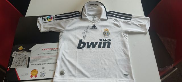 T-shirt firmata certificata Real Madrid 2012/13