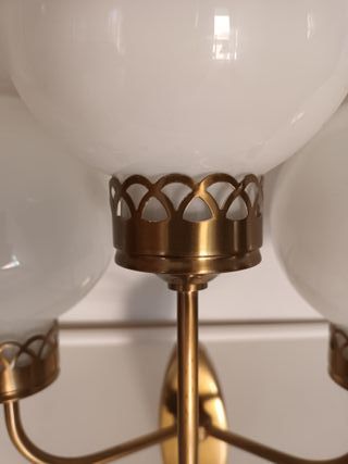 2 Apliques vintage pared 3 brazos