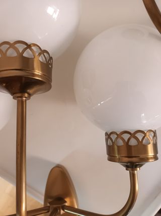 2 Apliques vintage pared 3 brazos