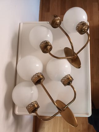 2 Apliques vintage pared 3 brazos