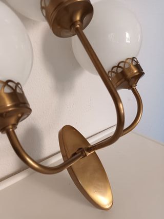 2 Apliques vintage pared 3 brazos