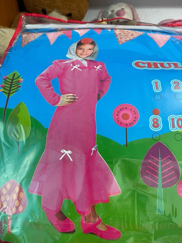 Vestido chulapa rosa